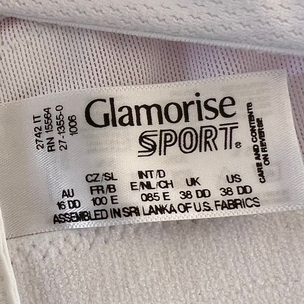 2 Glamorise Magic Lift Seamless Sport Bras Style 1006 Both Size 38DD - Picture 7 of 16